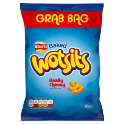 Picture of Walkers Wotsits Cheese Grab Bag 36g x30